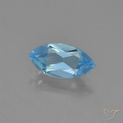 1.27ct Натуральный Свисс-Блю Топаз, Маркиза, VVS-VS