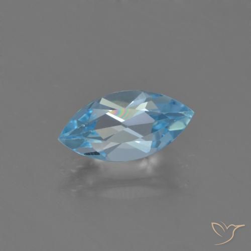 1.31ct Натуральный Свисс-Блю Топаз, Маркиза, VVS-VS