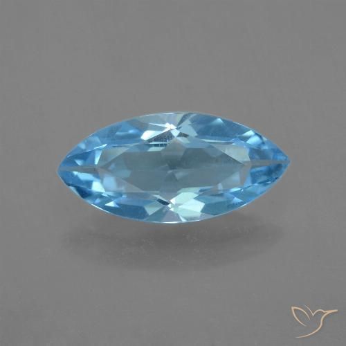 3.31ct Натуральный Свисс-Блю Топаз, Маркиза, Чистота VS