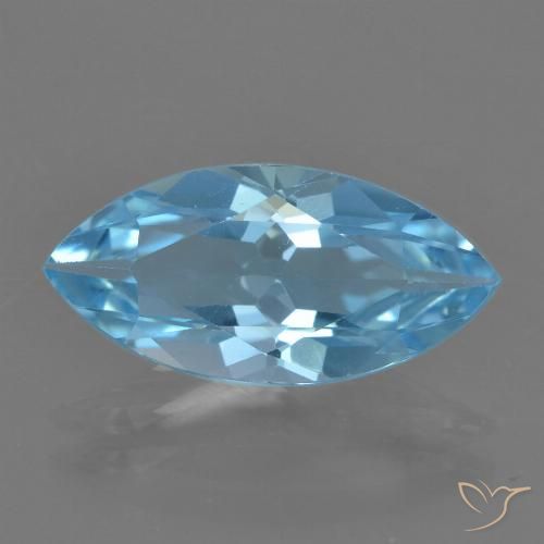 3.53ct Натуральный Свисс-Блю Топаз, Маркиза, Чистота VS