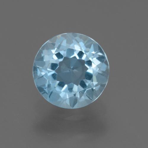 2.23ct Натуральный Небесно Голубой Топаз, Круглый, Чистота VS