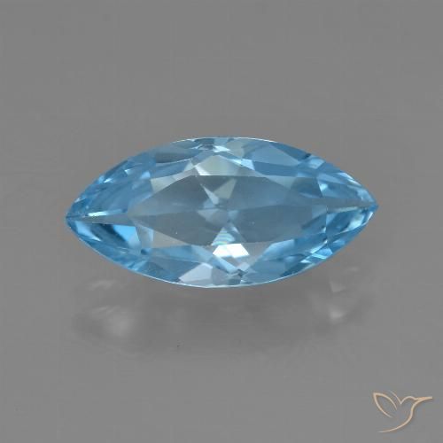3.81ct Натуральный Свисс-Блю Топаз, Маркиза, Чистота VS