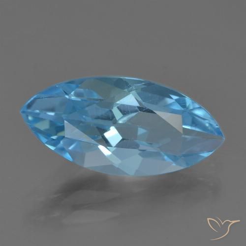 3.66ct Натуральный Свисс-Блю Топаз, Маркиза, Чистота VS