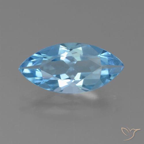3.07ct Натуральный Свисс-Блю Топаз, Маркиза, Чистота VS