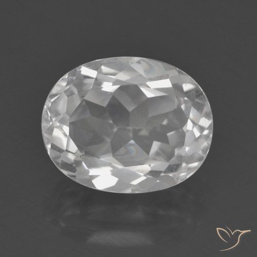 3.28ct Натуральный Белый Топаз, Овал, Чистота VS