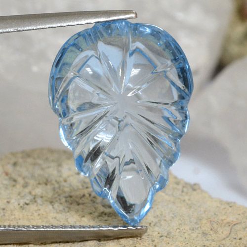 12.38ct Натуральный Свисс-Блю Топаз, причудливая, Прозрачный