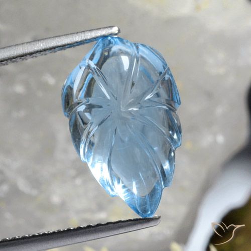 8.99ct Натуральный Небесно Голубой Топаз, причудливая, Прозрачный