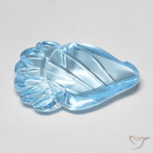 12.80ct Натуральный Свисс-Блю Топаз, причудливая, Прозрачный