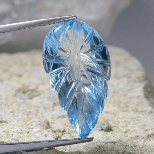 13.93ct Натуральный Свисс-Блю Топаз, причудливая, Прозрачный