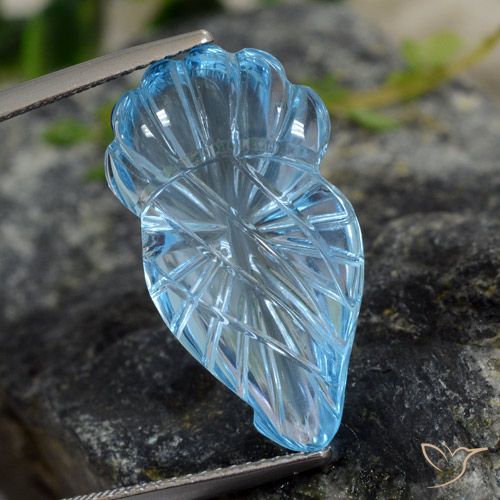 15.08ct Натуральный Свисс-Блю Топаз, причудливая, Прозрачный
