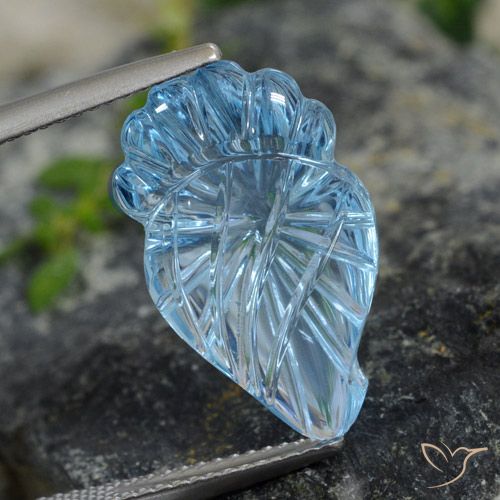 9.99ct Натуральный Небесно Голубой Топаз, причудливая, Прозрачный