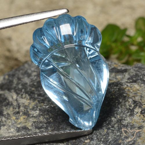 11.80ct Натуральный Свисс-Блю Топаз, причудливая, Прозрачный