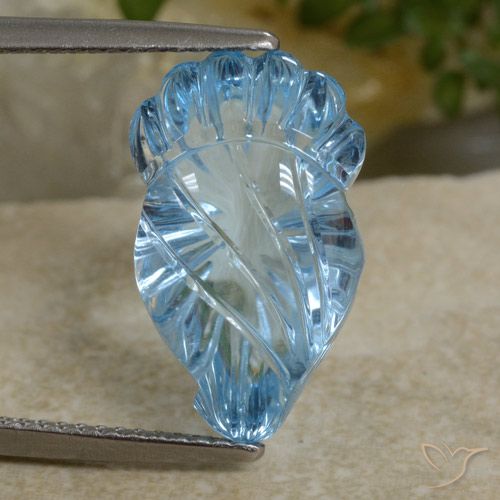 11.13ct Натуральный Свисс-Блю Топаз, причудливая, Прозрачный