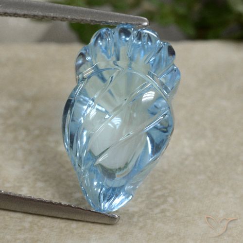 10.34ct Натуральный Свисс-Блю Топаз, причудливая, Прозрачный