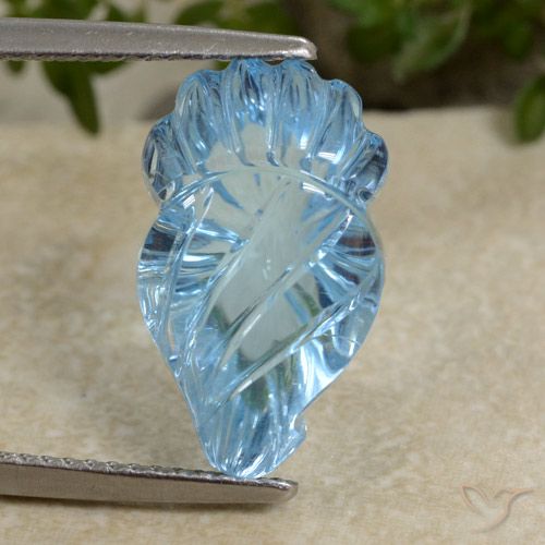 9.90ct Натуральный Свисс-Блю Топаз, причудливая, Прозрачный