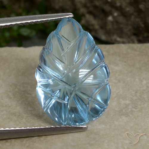 9.91ct Натуральный Свисс-Блю Топаз, причудливая, Прозрачный