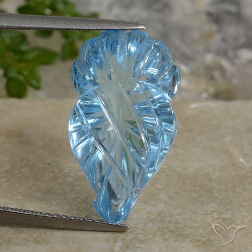 13.48ct Натуральный Свисс-Блю Топаз, причудливая, Прозрачный