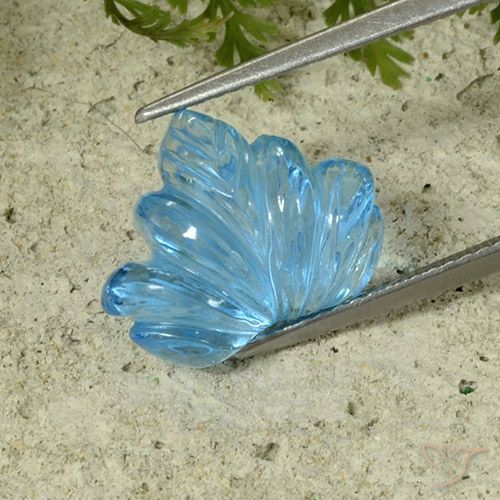 6.98ct Натуральный Свисс-Блю Топаз, причудливая, Прозрачный
