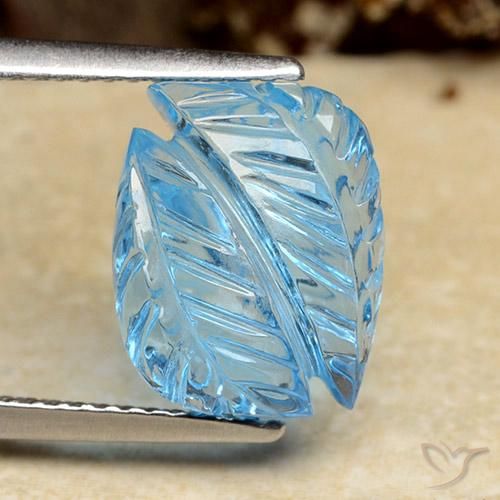 6.25ct Натуральный Свисс-Блю Топаз, причудливая, Прозрачный