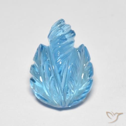 13.69ct Натуральный Свисс-Блю Топаз, причудливая, Прозрачный