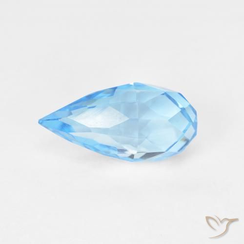 2.77ct Натуральный Свисс-Блю Топаз, Бриолет, VVS-VS
