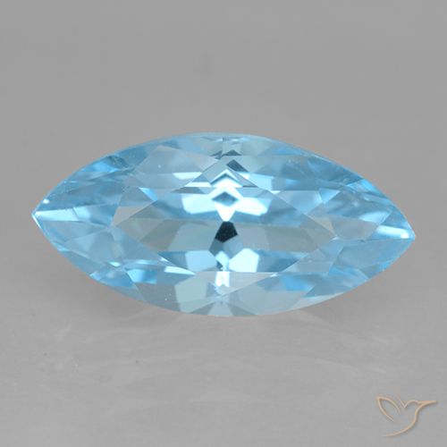 4.17ct Натуральный Свисс-Блю Топаз, Маркиза, Чистота VS