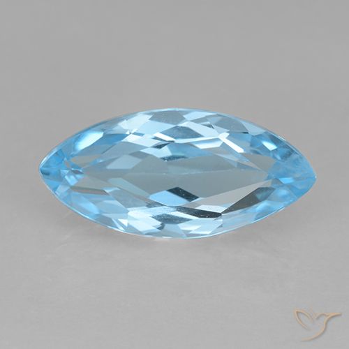 3.54ct Натуральный Свисс-Блю Топаз, Маркиза, VVS-VS