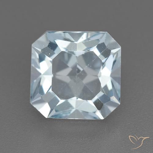 2.78ct Натуральный Небесно Голубой Топаз, Изумрудная огранка, VVS-VS