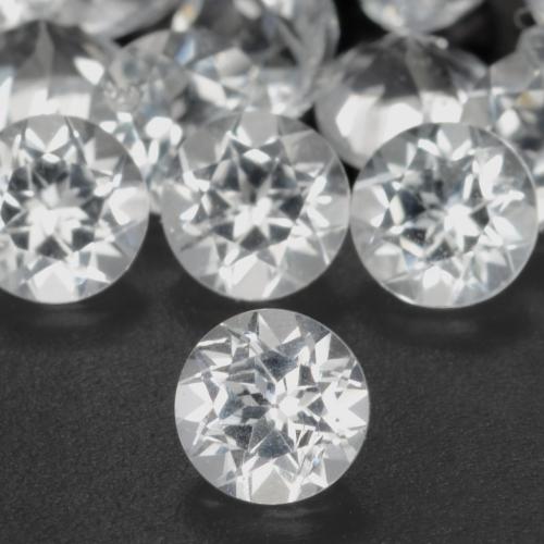 0.32 карата, натуральный Белый Топаз, Круглый, Чистота VS