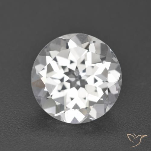 3.92ct Натуральный Белый Топаз, Круглый, Чистота VVS