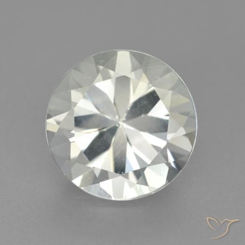 4.05ct Натуральный Белый Топаз, Круглый, Чистота VS