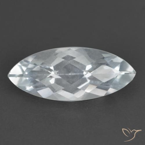 1.74ct Натуральный Голубовато-белый Топаз, Маркиза, Чистота VS