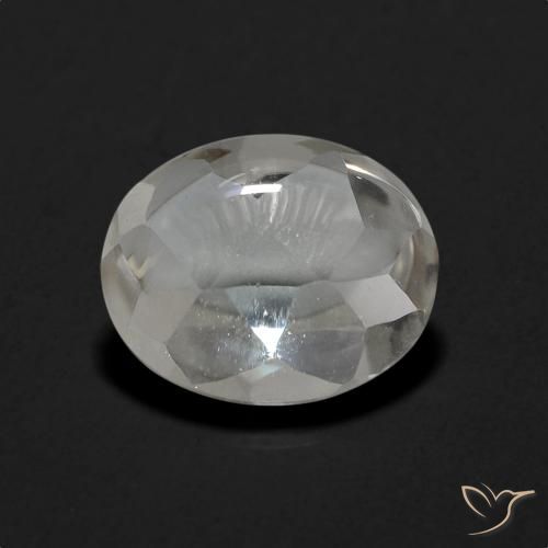 3.36ct Натуральный Белый Топаз, Овал, Прозрачный