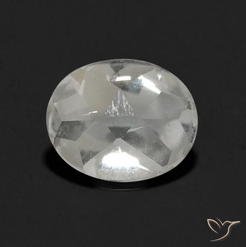 3.46ct Натуральный Ясно Белый Топаз, Овал, Прозрачный
