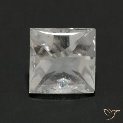 2.32ct Натуральный Ясно Белый Топаз, Квадрат, Прозрачный