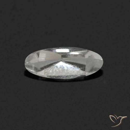 1.15ct Натуральный Ясно Белый Топаз, Овал, Прозрачный