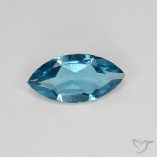 1.01ct Натуральный Лондон-Блю Топаз, Маркиза, Чистота VS
