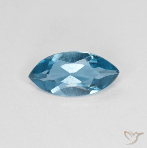1.09ct Натуральный Свисс-Блю Топаз, Маркиза, Чистота VS