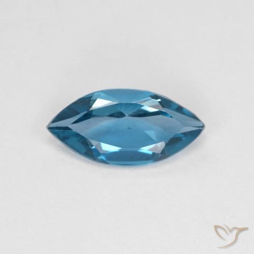 1.17ct Натуральный Свисс-Блю Топаз, Маркиза, Чистота VS
