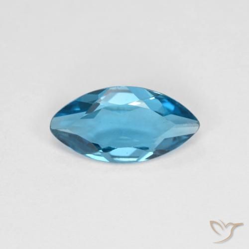 1.02ct Натуральный Лондон-Блю Топаз, Маркиза, Чистота VS