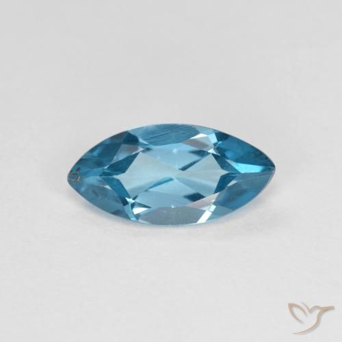 1.15ct Натуральный Лондон-Блю Топаз, Маркиза, Чистота VS