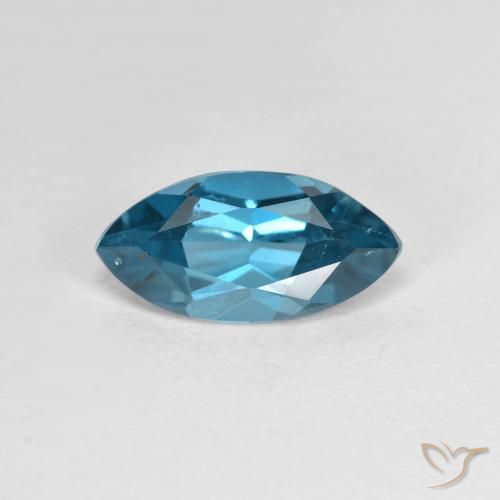 1.35ct Натуральный Лондон-Блю Топаз, Маркиза, Чистота VS