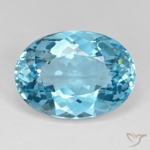 23.41ct Натуральный Свисс-Блю Топаз, Овал, Чистота VVS