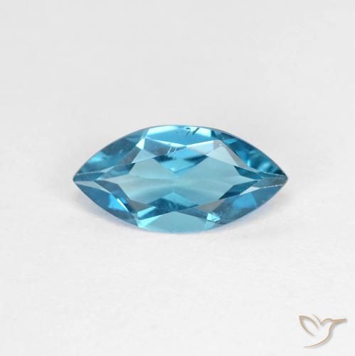 1.08ct Натуральный Лондон-Блю Топаз, Маркиза, Чистота VS