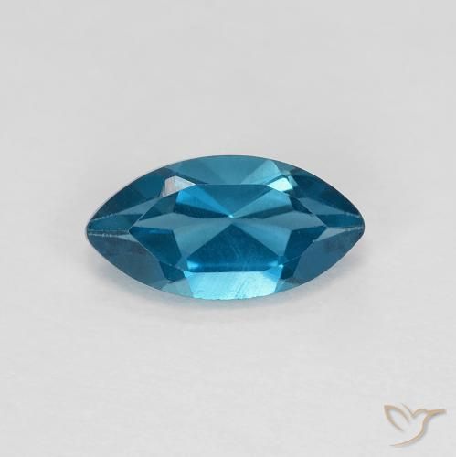 1.37ct Натуральный Лондон-Блю Топаз, Маркиза, Чистота VS