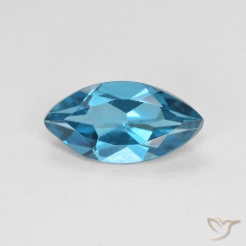 1.16ct Натуральный Лондон-Блю Топаз, Маркиза, Чистота VVS