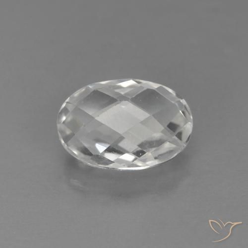 0.67ct Натуральный Белый Топаз, Овал, Чистота VVS