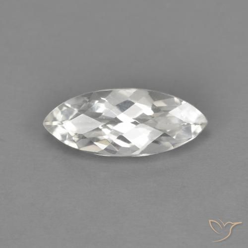 1.63ct Натуральный Белый Топаз, Маркиза, VVS-VS