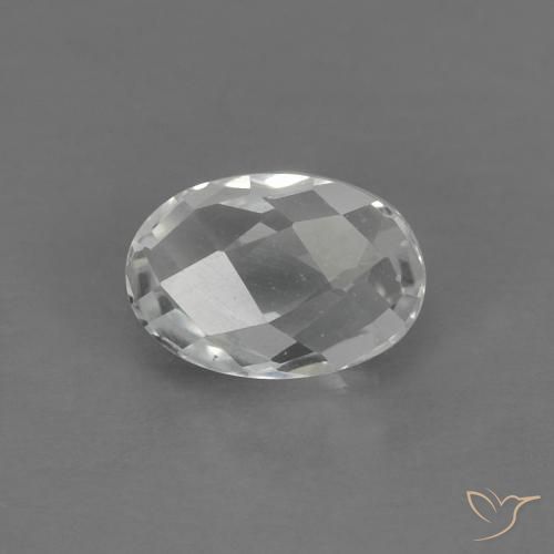 0.67ct Натуральный Теплый белый Топаз, Овал, VVS-VS