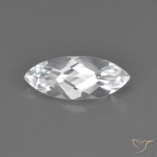 1.71ct Натуральный Белый Топаз, Маркиза, VVS-VS